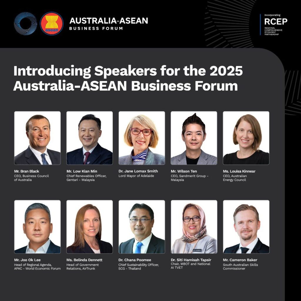Wilson Ten invited to speak at Australia-ASEAN Business Forum 2025 about KPI