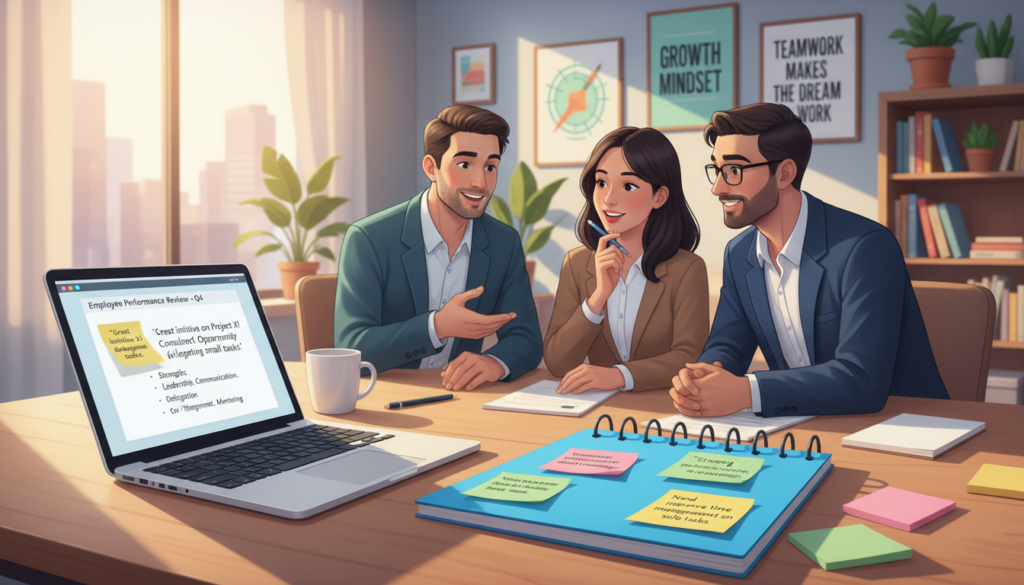 employee comments on performance review samples