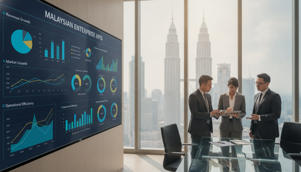 What KPI tools do large Malaysian companies use to track performance?
