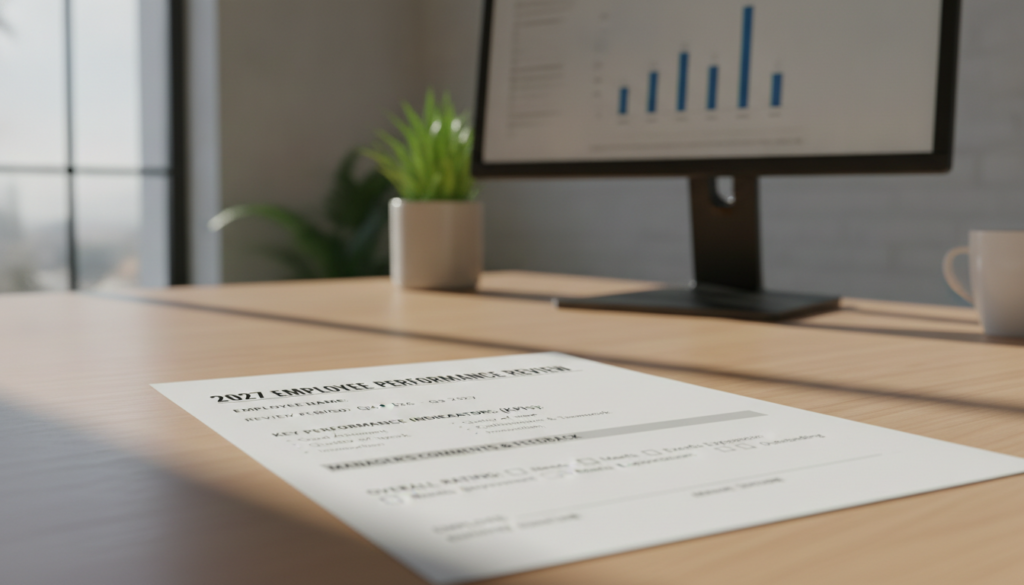 employee performance appraisal form