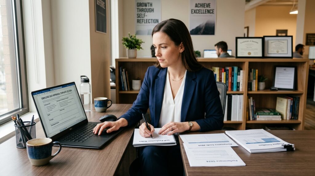 self appraisal comments by employee example